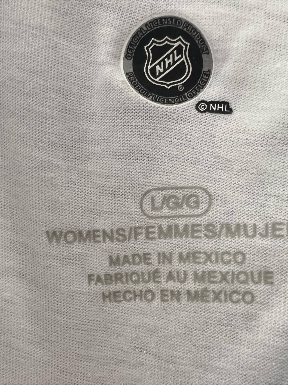 NHL Colorado Avalanche Navy and White 3/4 Sleeve Tee - Picture 2 of 4